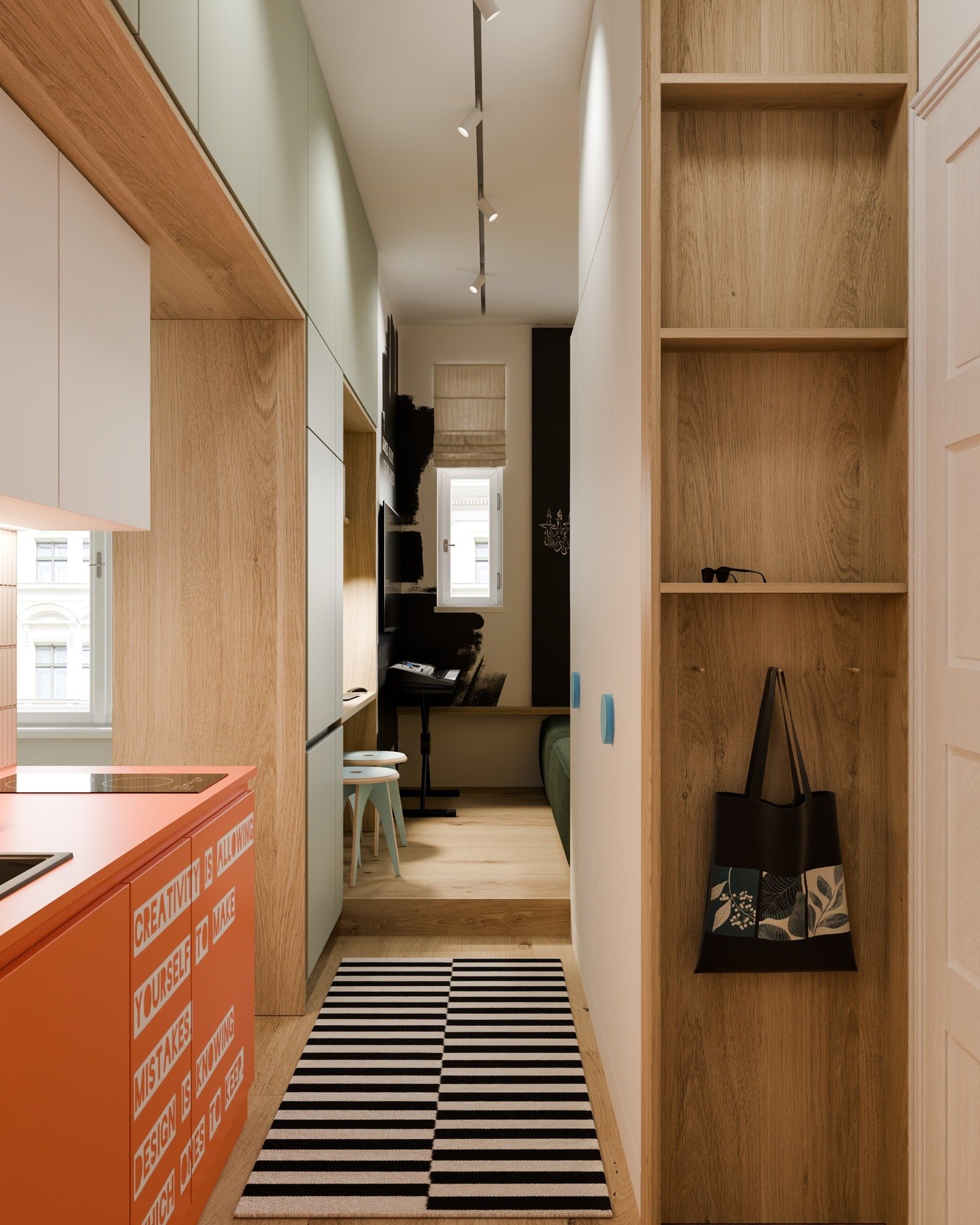 Byt, Arbesovo n&aacute;měst&iacute; v Praze
Architektonick&yacute; n&aacute;vrh interi&eacute;ru

Visualization
Apartment, Prague
Architectural interior design

 #interiordecor #architects #modernarchitecture #visualization #czechart #interi&oslash;r