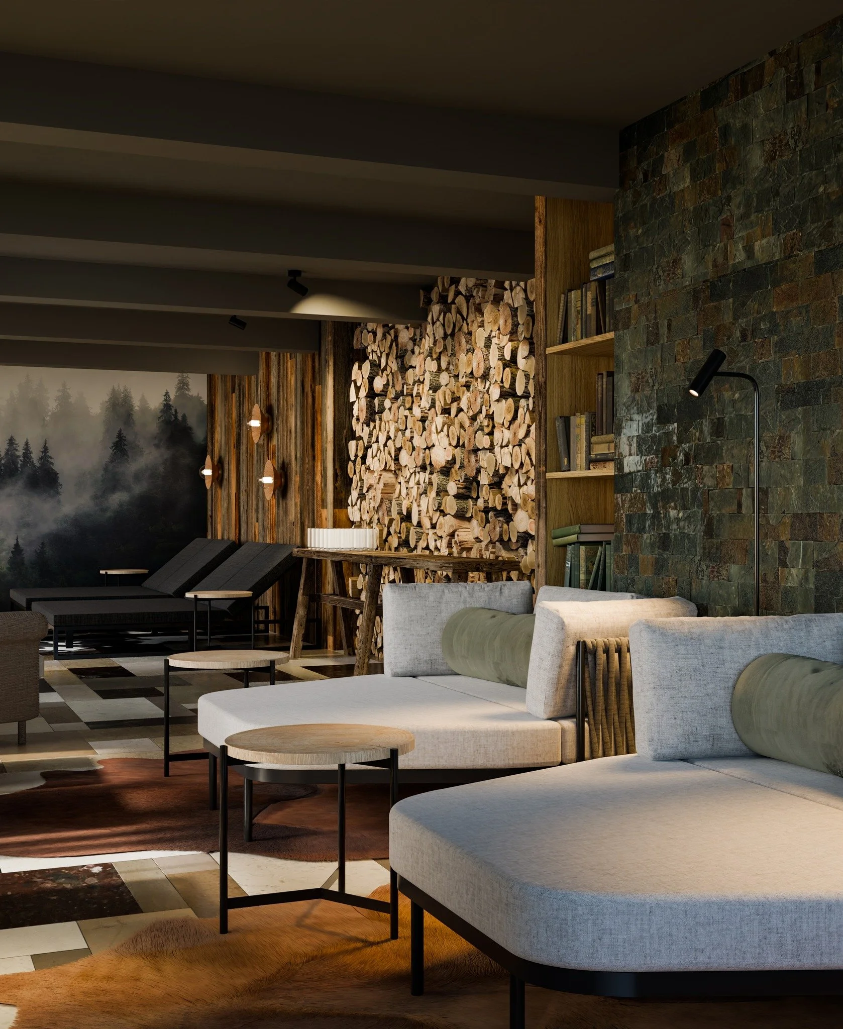 Architektonick&aacute; studie interi&eacute;ru
Wellness
Hotel v Krkono&scaron;&iacute;ch

Wellness &amp; Spa Interior Concept
Mountain Hotel | Krkono&scaron;e

Interior Visualization
 #moderndesign #pizingersmorix #czecharchitects #archlovers #czecha