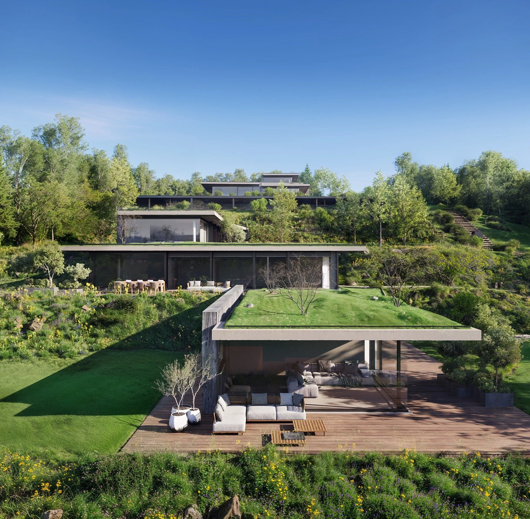 N&aacute;vrhy terasov&yacute;ch domů
Developersk&yacute; projekt u Uhersk&eacute;ho hradi&scaron;tě

Visualization
Modern townhouse designs
Residential development near Uhersk&eacute; Hradi&scaron;tě

#archdaily #visualization #exterior #architecture