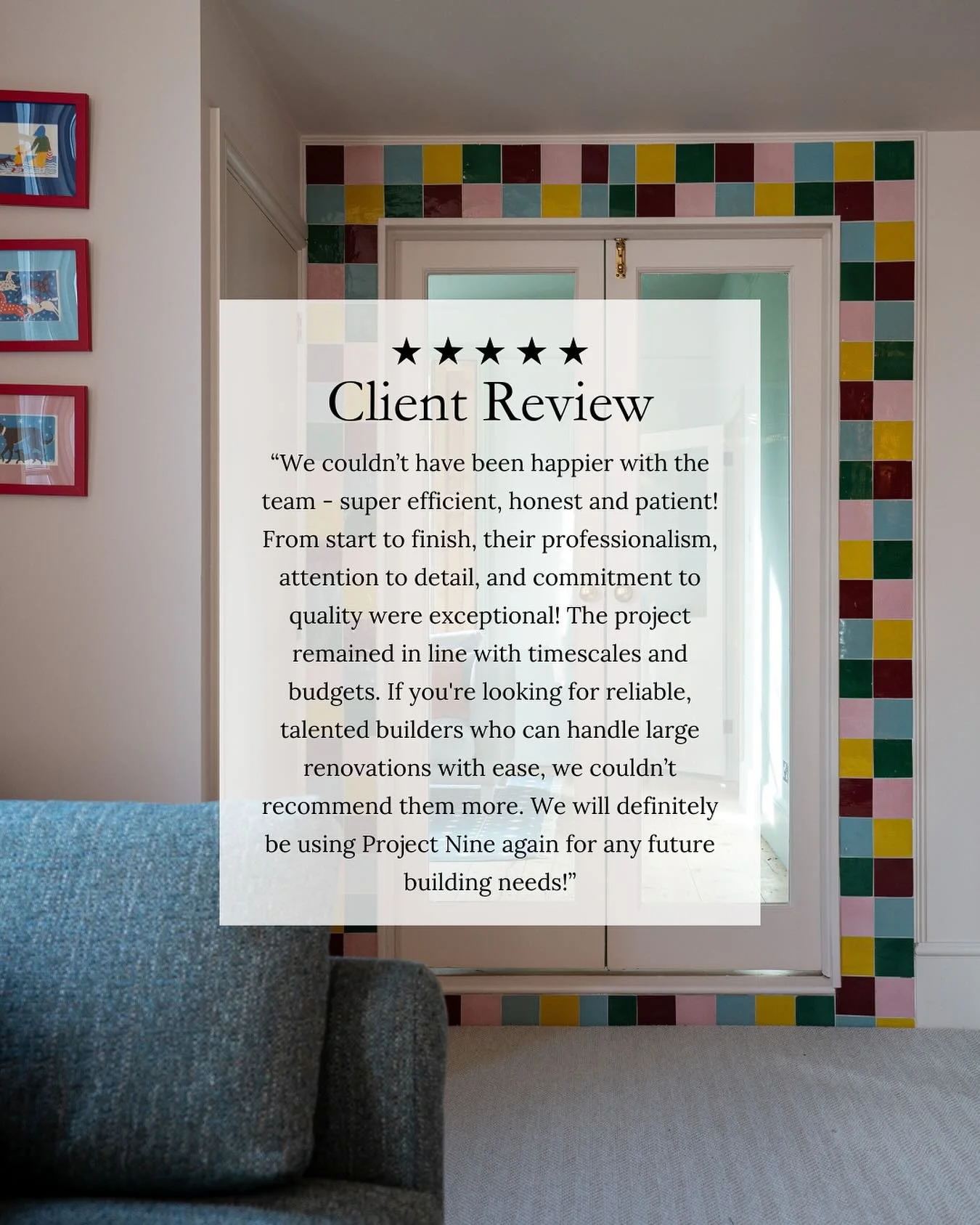 We&rsquo;re so grateful for feedback like this. It means a lot to know our clients feel supported throughout their projects - from first conversations right through to the final details.

#ClientReview #ProjectNineBespoke #RenovationExperts