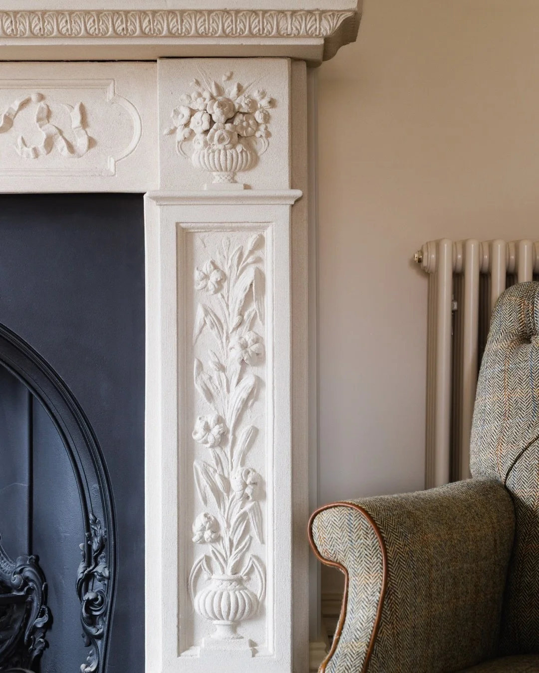 Celebrating the character-filled details that make Dorset House truly special. Hand-finished decorative hearths meet original stained-glass doors, each thoughtfully renovated to honour the home&rsquo;s heritage.

#projectnine #periodrestoration #reno