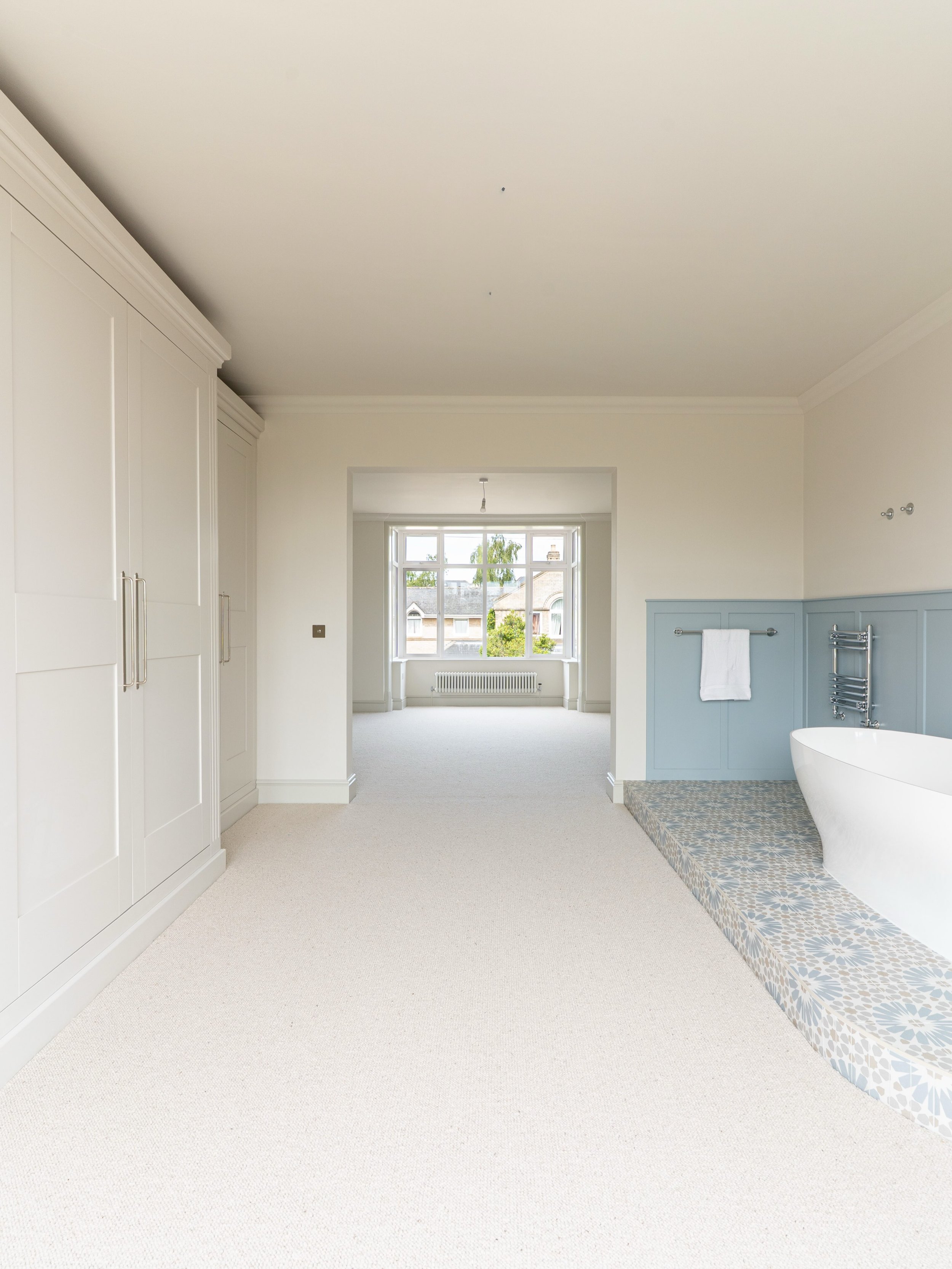 Former guesthouse to five bedroom family home internals part 2, with before &amp; after pics. 

Master dressing room, 3 new bathrooms &amp; a downstairs WC. 

Photography - @visual_peakuk 

#propertytransformation #renovation #essex