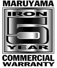 Maruyama Iron 5 Year Commercial Warranty logo