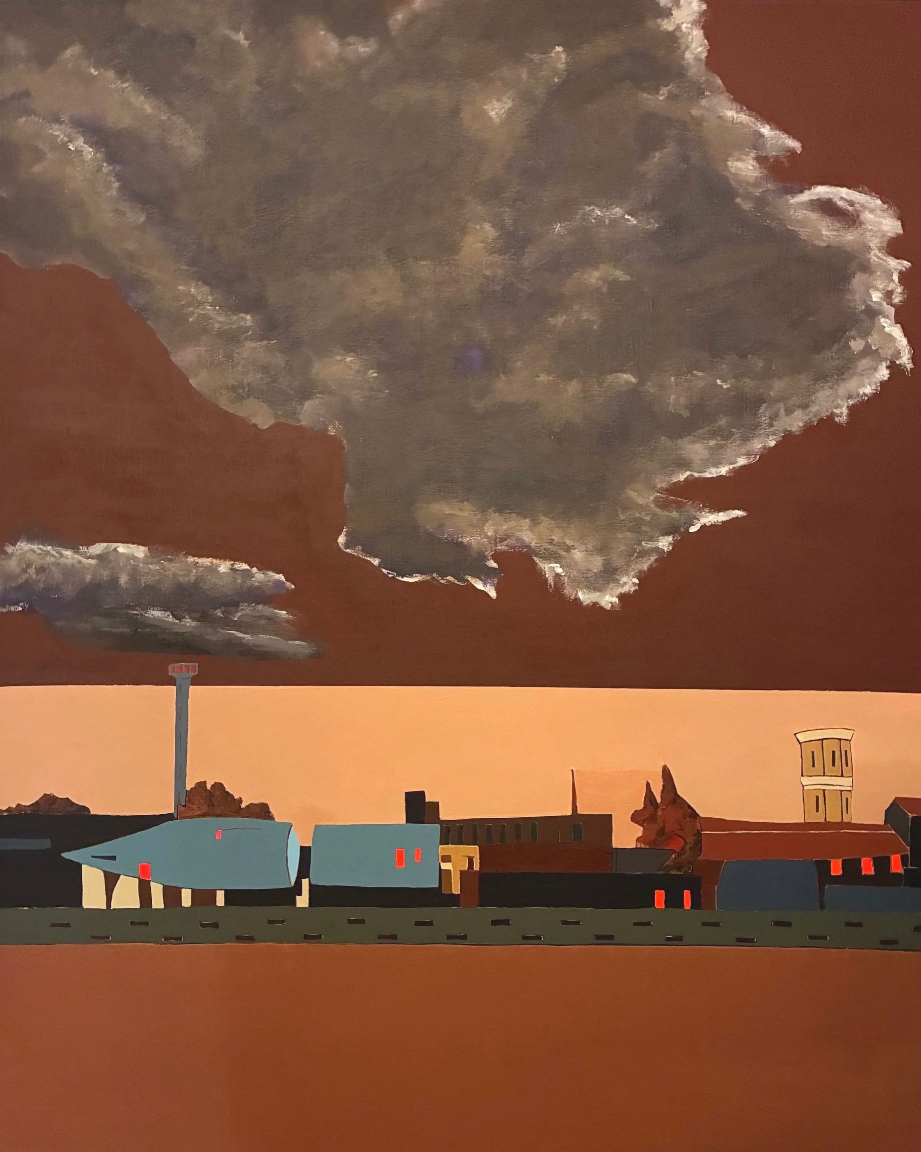 Démantèlement d'un sous marin -
2025
Acrylique 100x81cm