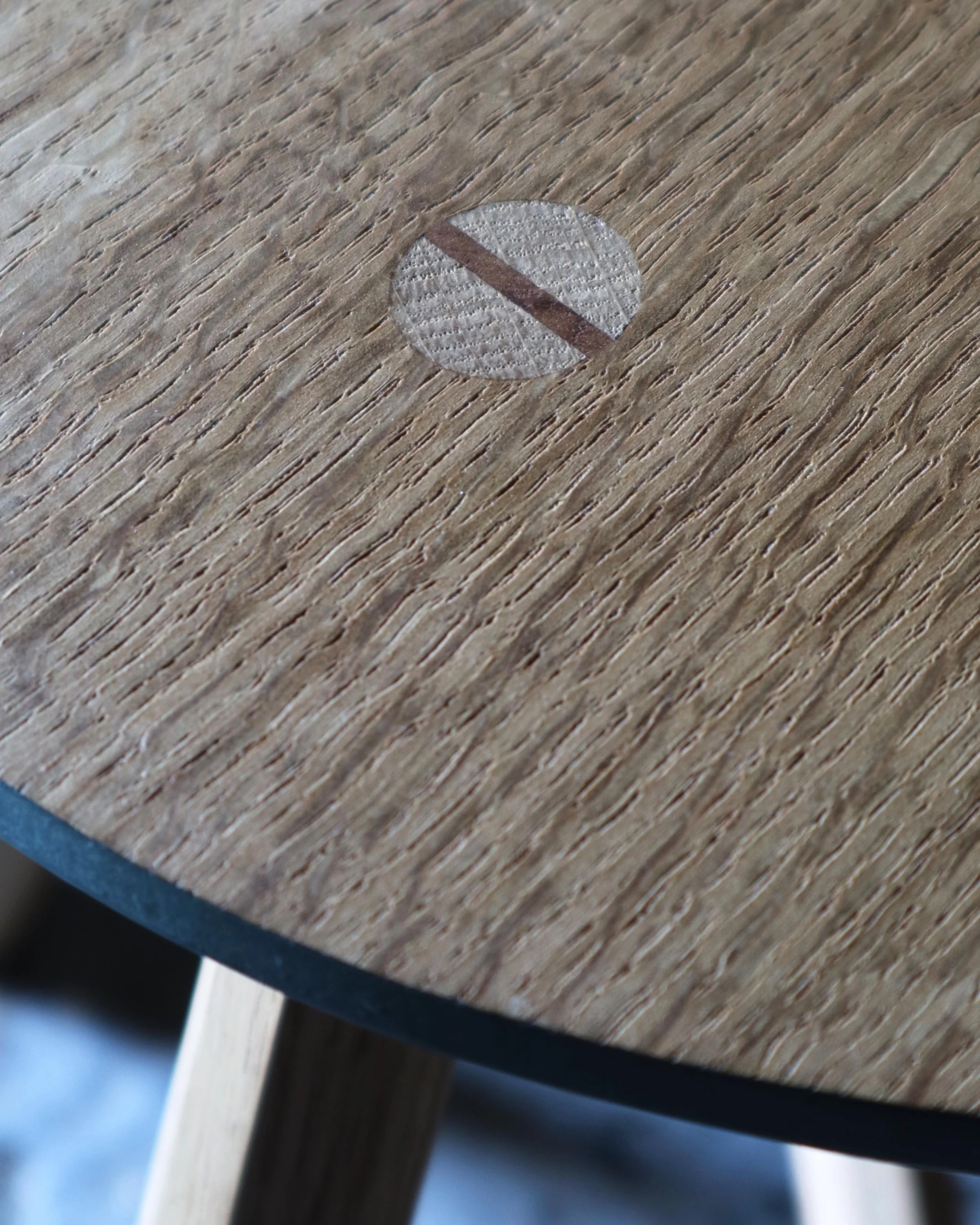 Detail of wedged mortise and tenon joinery