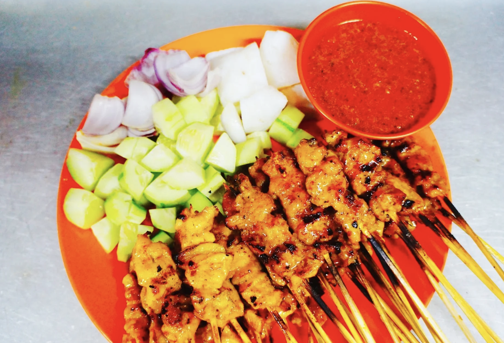 Onn Kee Satay is super popular with the local