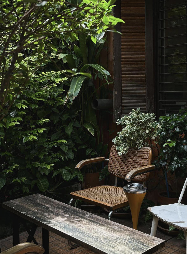 A small outside oasis