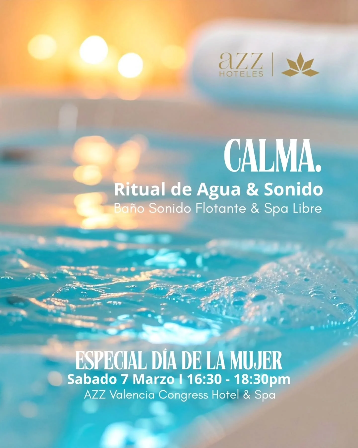 Nuestro primer evento de Ba&ntilde;o de Sonido Flotante &amp; Spa est&aacute; teniendo una gran acogida ✨

CALMA. regala a tu sistema nervioso ese momento de calma y relajaci&oacute;n que todos necesitamos.

60 minutos de Ba&ntilde;o de Sonido Flotan