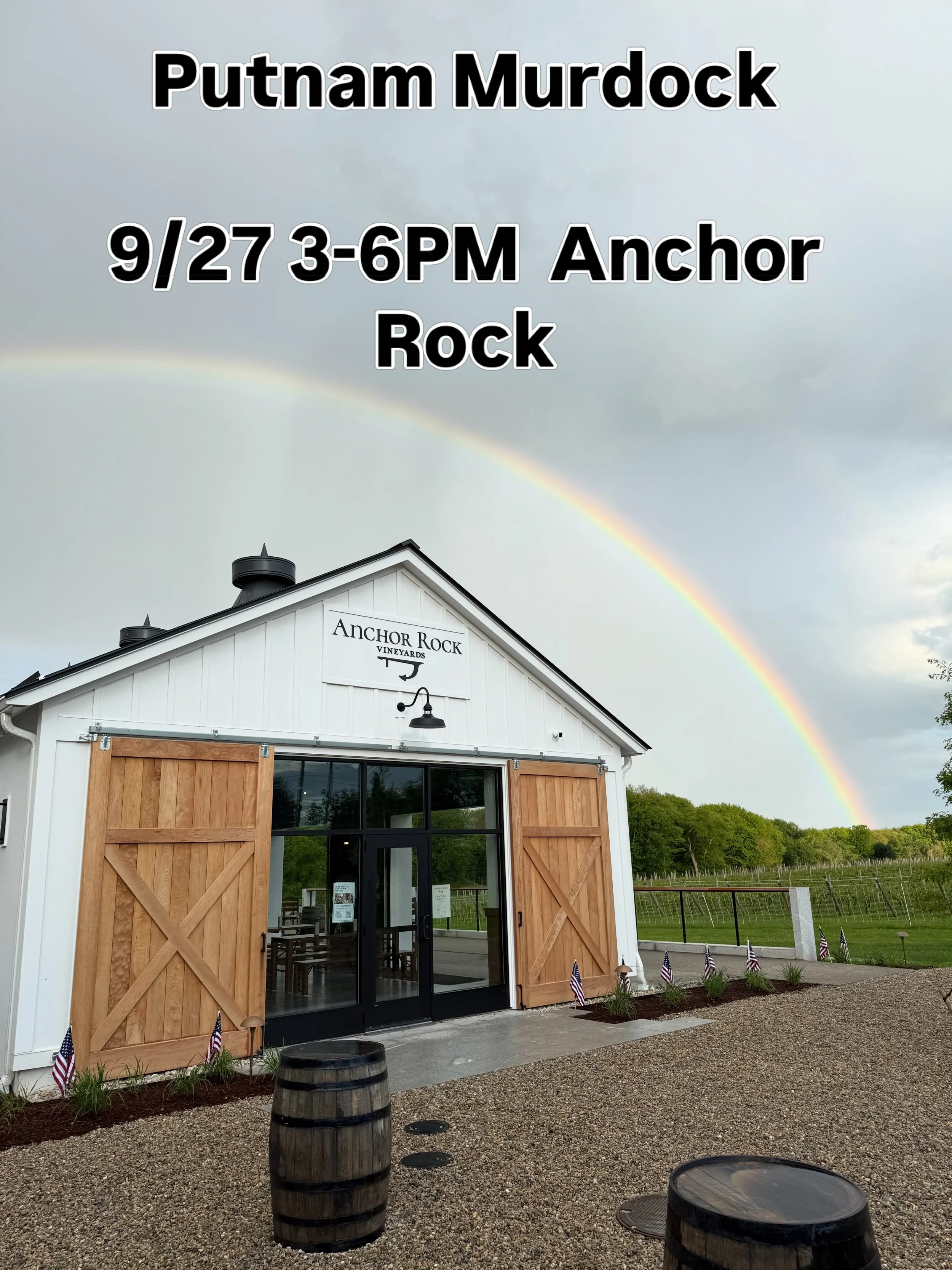 Hopefully everyone stayed dry on Saturday!  We will be back open for business on Sunday and are excited to welcome a new artist to ARV.  Mr. Murdock (Putnam) is known to many in the community&mdash;a great dad, educator, musician, but not everyone kn