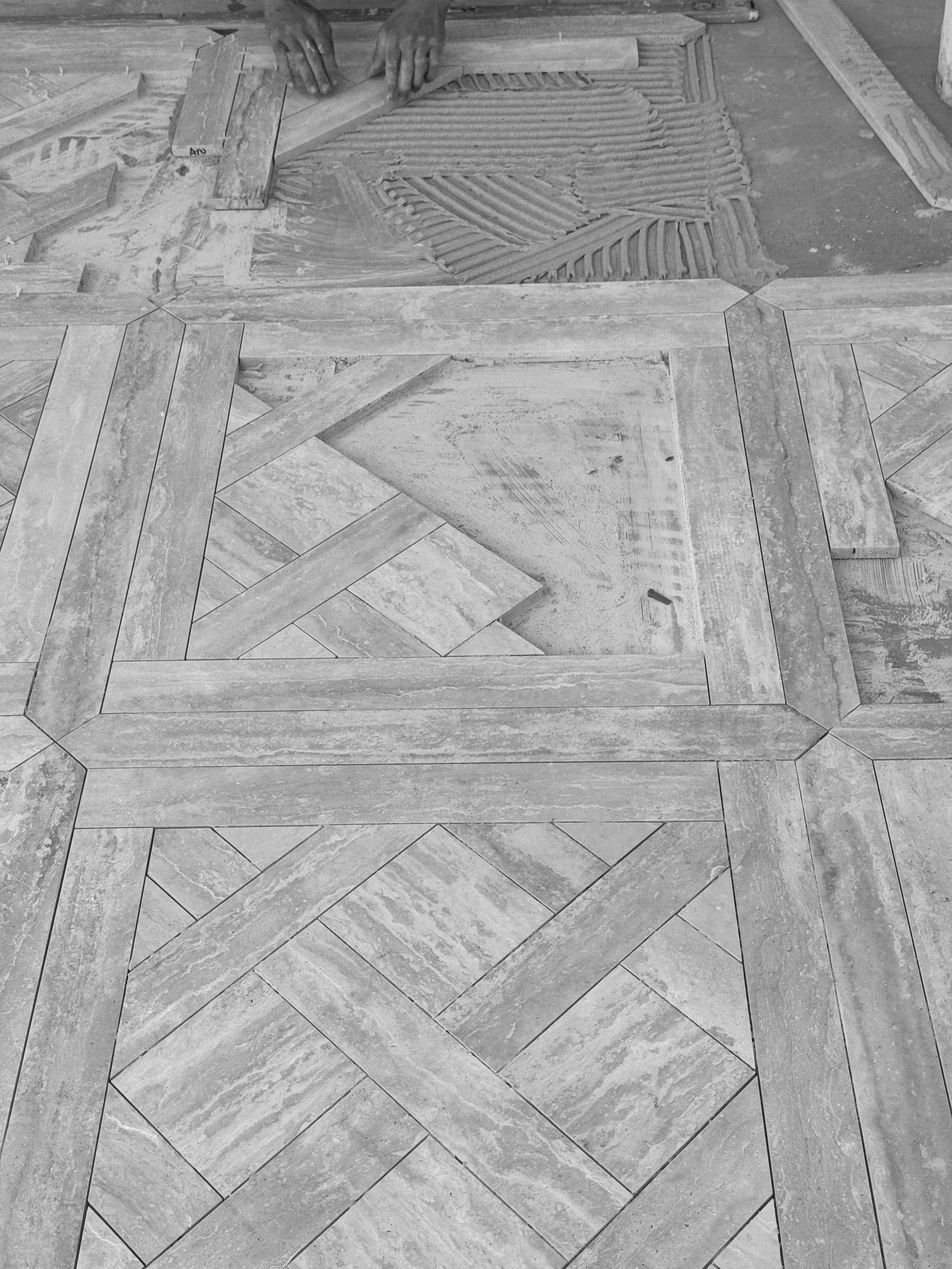 Unley Park - Water jet cut Queen Ann tiles 