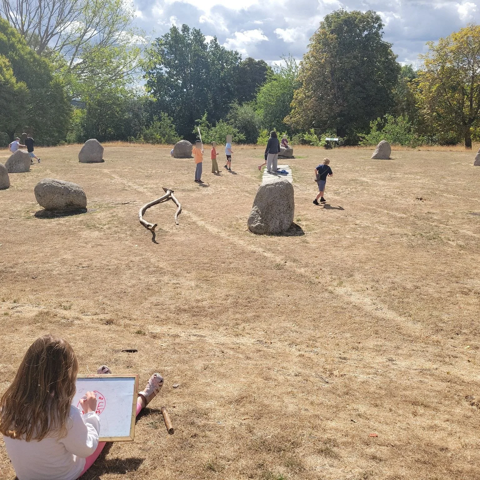 Week 3 memories... with more sundials, compasses, DIY lunches, and parents trying to get in on the Blackberry Eclipse Tart (David's face has been blurred for anonymity).

This week there was a little extra around navigation and map-making (with the h