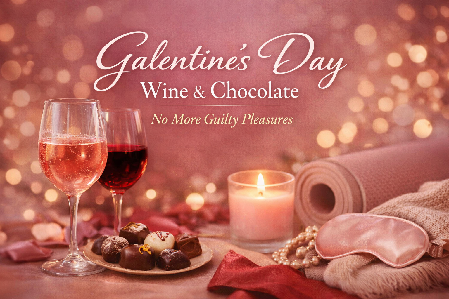 Galentine's Wine &amp; Chocolate Yoga - "No More Guilty Pleasures"