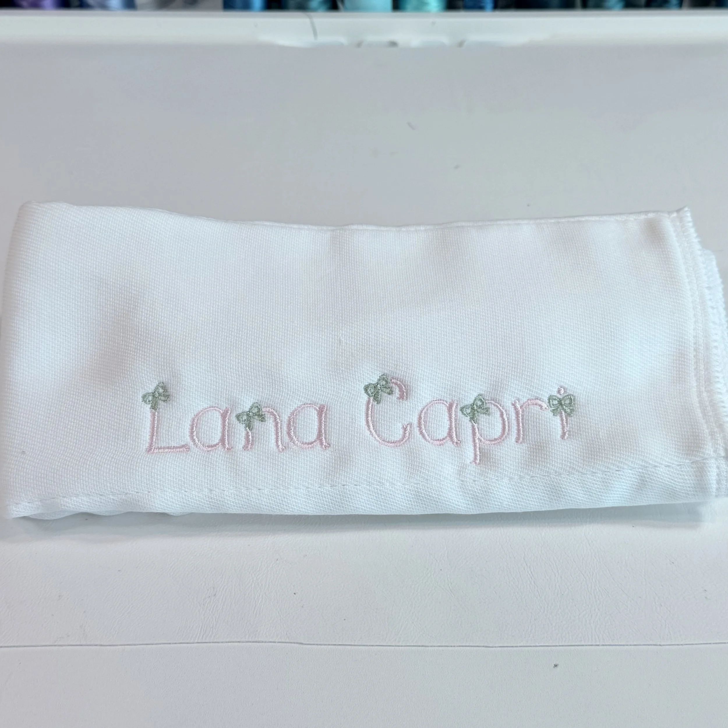 Burp Cloth - Embroidered