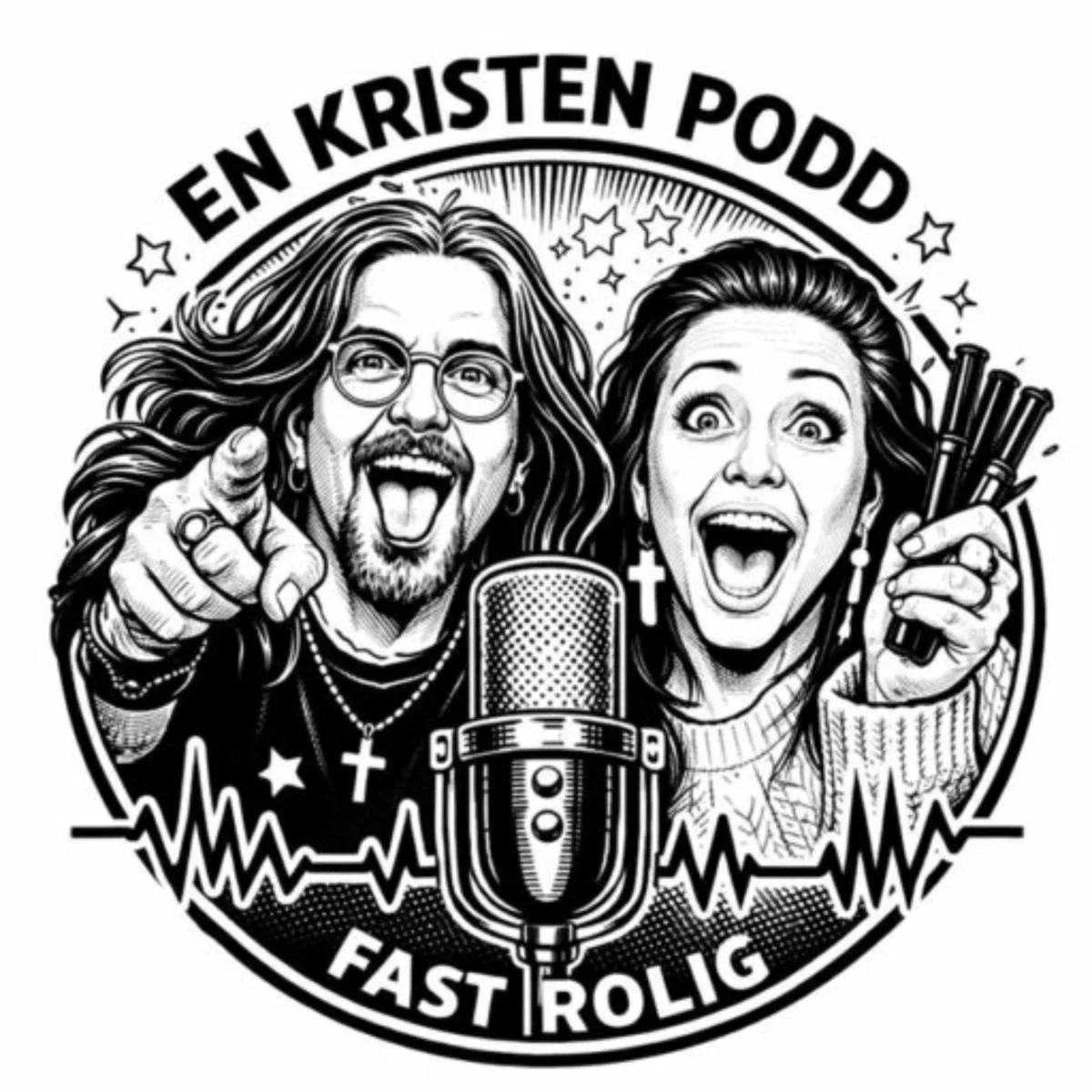 En kristen podd fast rolig