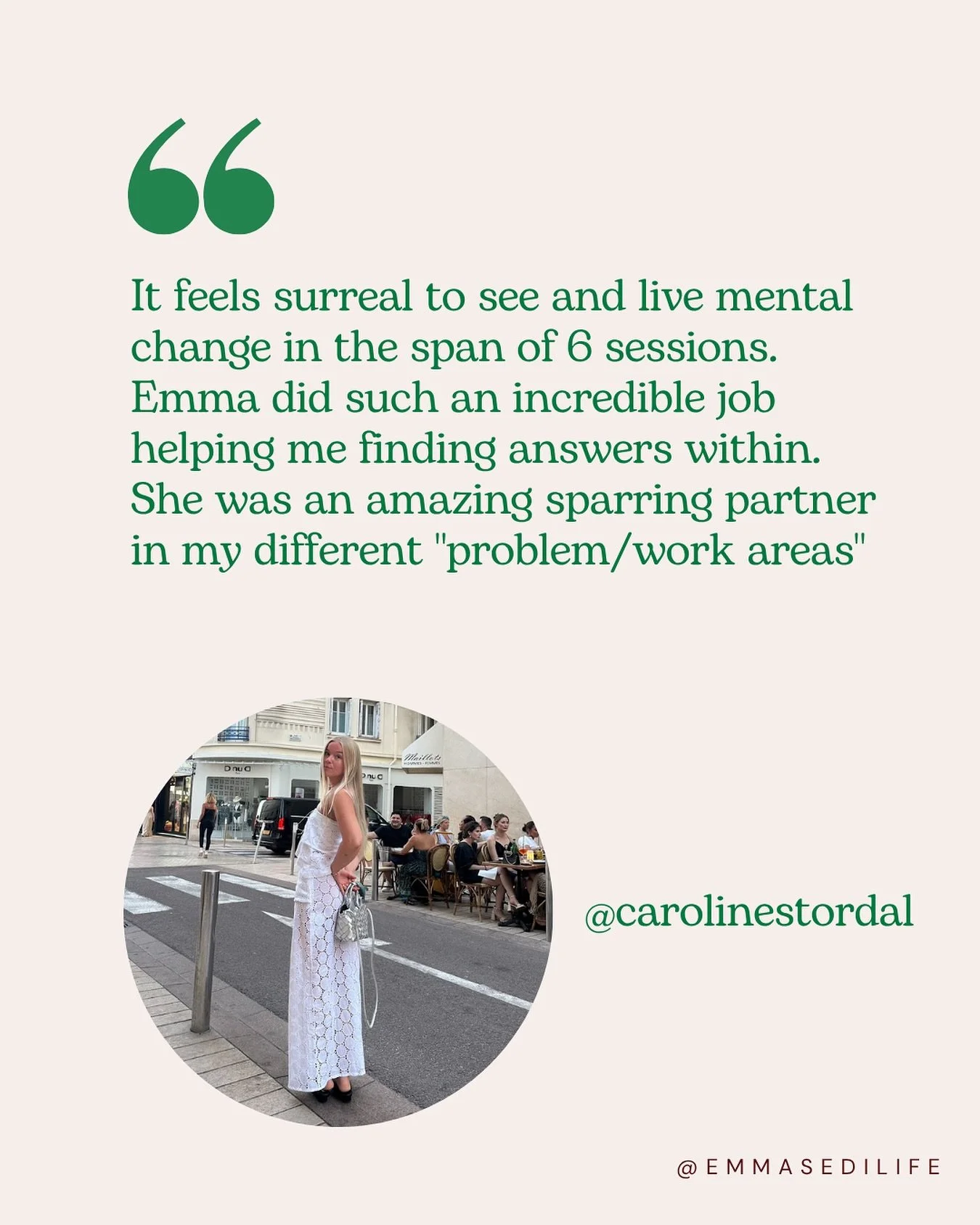 Working with @carolinestordal on her coaching journey was such a joy. Her journey is inspiring and exciting so please go check out her content 💚

If you are interested in starting your coaching journey, my DMs are open! 

#coaching #contentcreator #