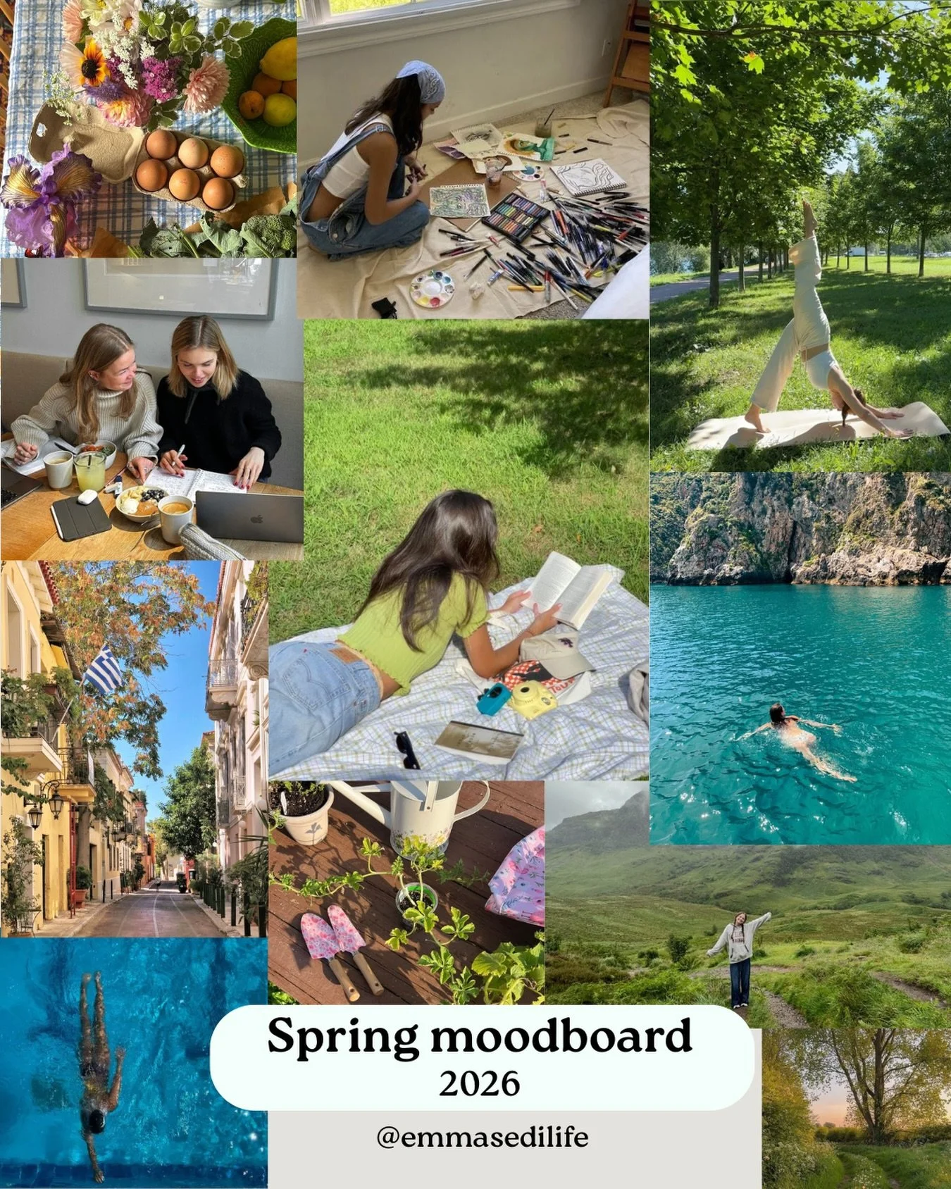 Love when a new season rolls around and I get to romanticise and manifest it 🌊🌻🐚🎨🌀

Made this moodboard yesterday ready for the new season. See more about how I made it on my next YT video 👀 

#spring #moodboard #seasonalliving