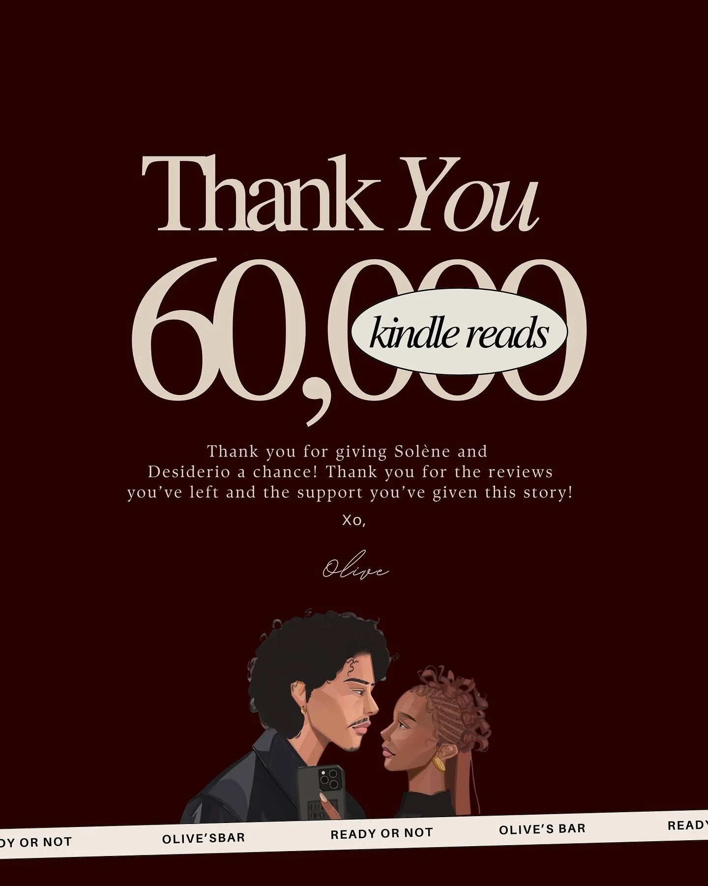 If someone had told me that I would write a book that&rsquo;ll get this many reads&hellip; I would&rsquo;ve told them they&rsquo;re lying. 

However the universe has showed me that it&rsquo;s possible. 
So I come to say thank you. Thank you for givin