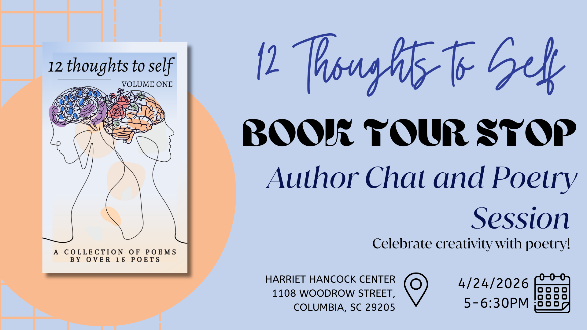 12 Thoughts to Self Book Tour Stop: Author Chat and Poetry Session