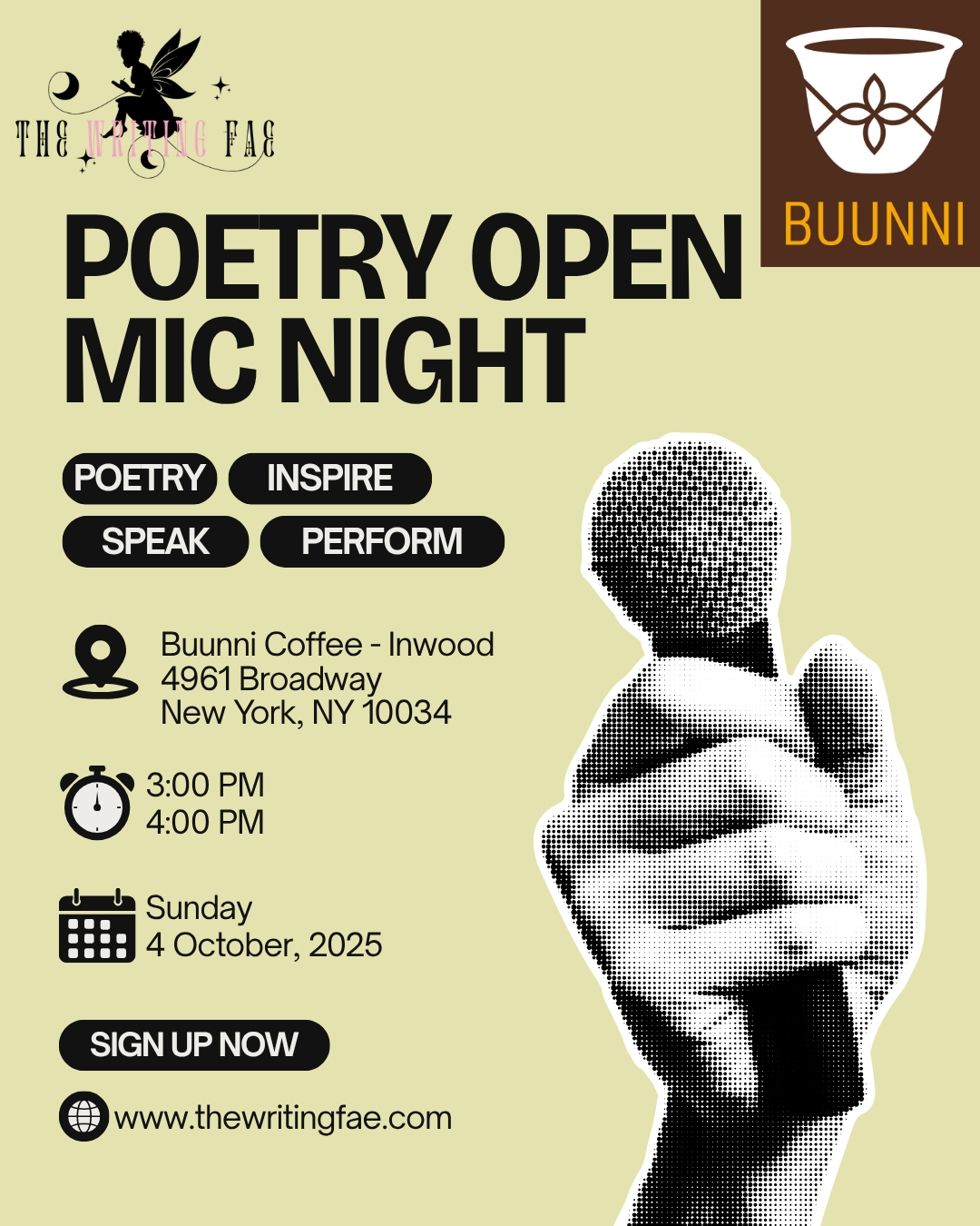 Poetry Open Mic with The Writing Fae