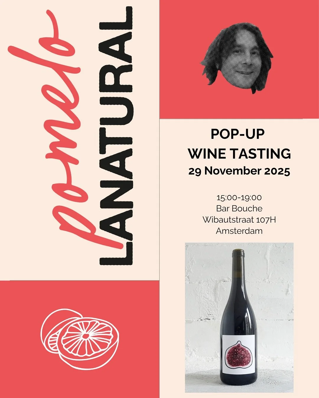 π Beyond excited to team up with La Natural Wine for our first Pop-Up Wine Tasting in Amsterdam!
π· Saturday, 29 November | Bar Bouche
Come meet winemaker Rafa Camps from Barcelona, taste 15 beautiful natural wines, and order your favourites for de