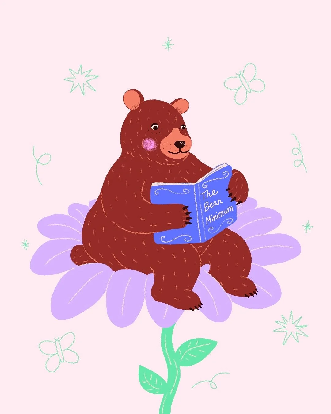 The performative bear 🧸📖 

@peachtober 26 : BEAR 🐻

C&rsquo;est la premi&egrave;re illustration que j&rsquo;ai eu le temps de faire pour le d&eacute;fi Peachtober cette ann&eacute;e! J&rsquo;esp&egrave;re avoir le temps d&rsquo;en faire d&rsquo;au