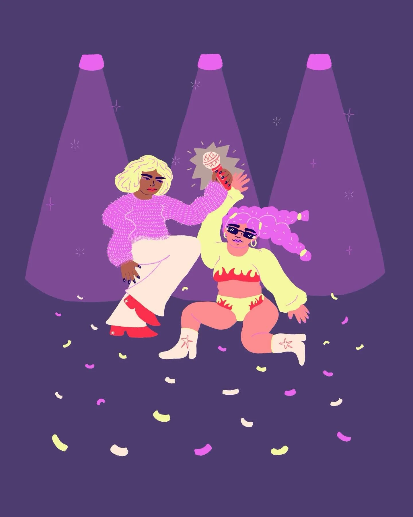 Illustration pour la prochaine &eacute;dition du Lipsync Battle organis&eacute; par @theatreverest et anim&eacute; par @jessicavlem !!🔥

🏒💘 &Eacute;dition St-Valentin - Heated Rivalry 🏒💘