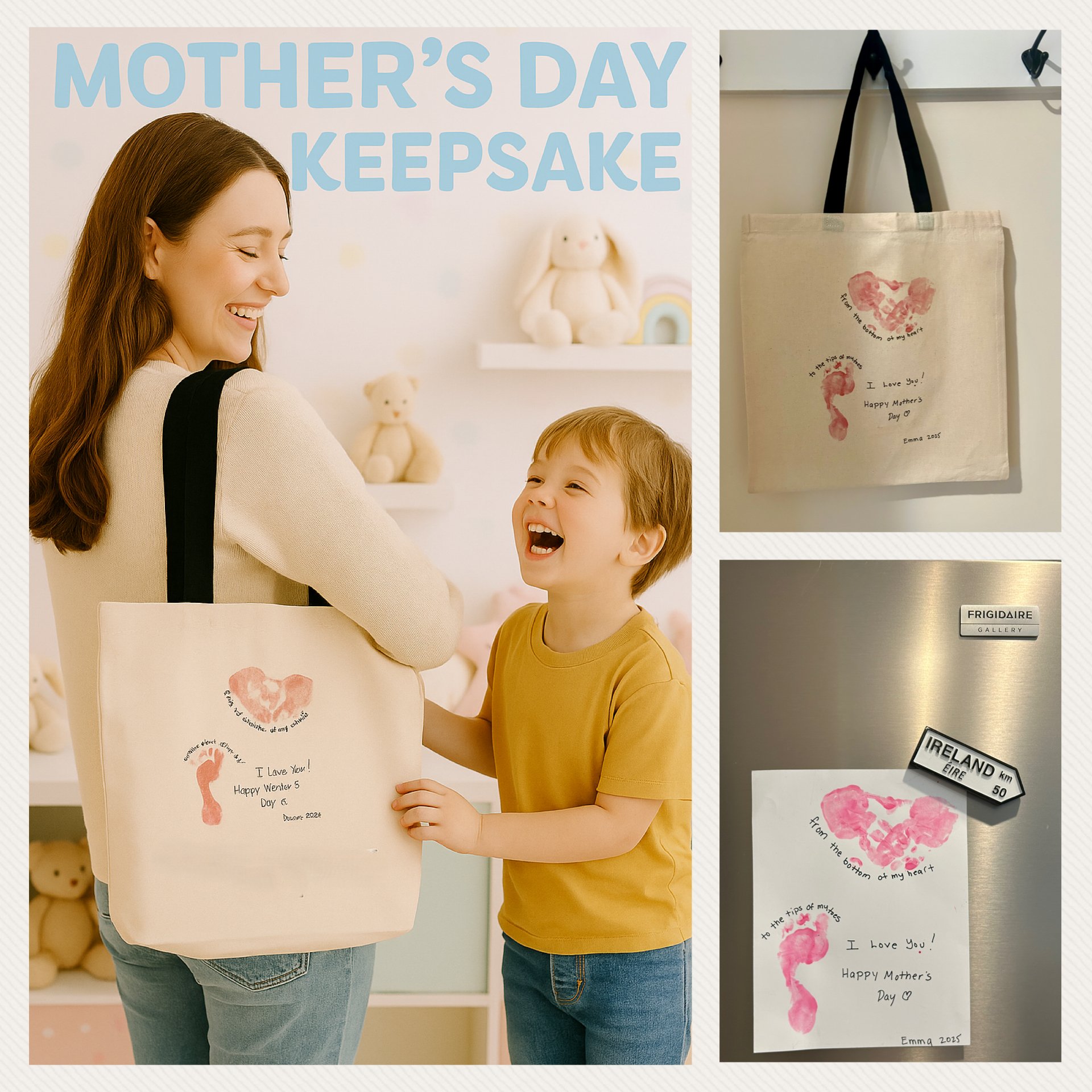 Fridge art turned into a tote bag