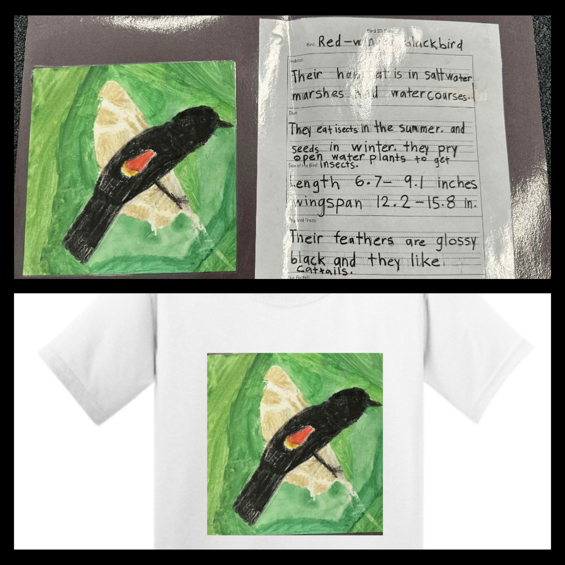 Art project turned into a Youth T-Shirt