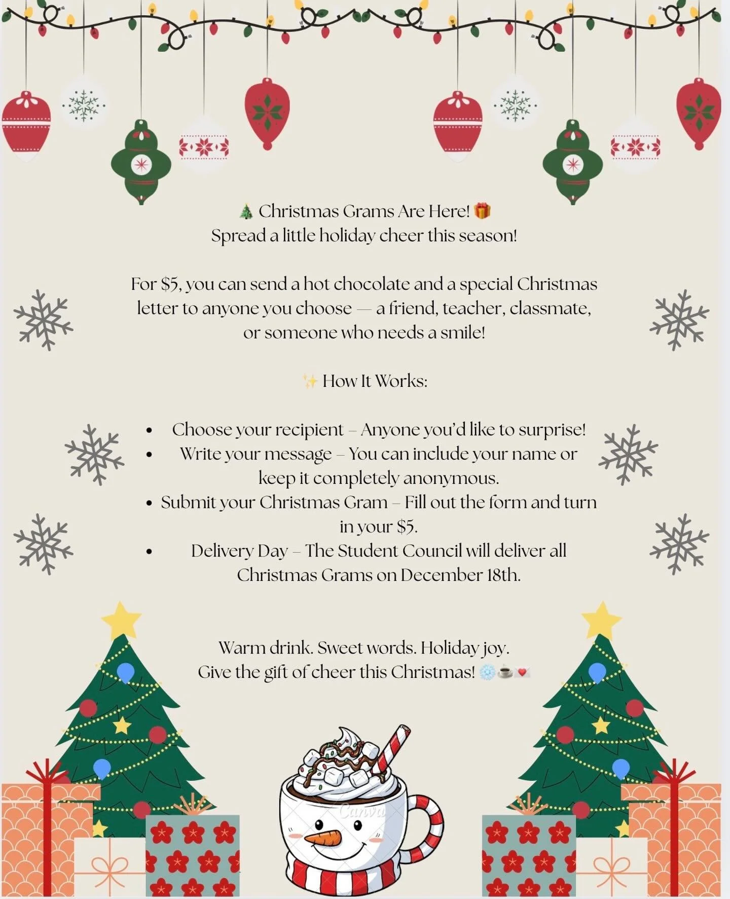 THIS MONTH! Who&rsquo;s ready for Christmas grams?!🎄☕️✉️