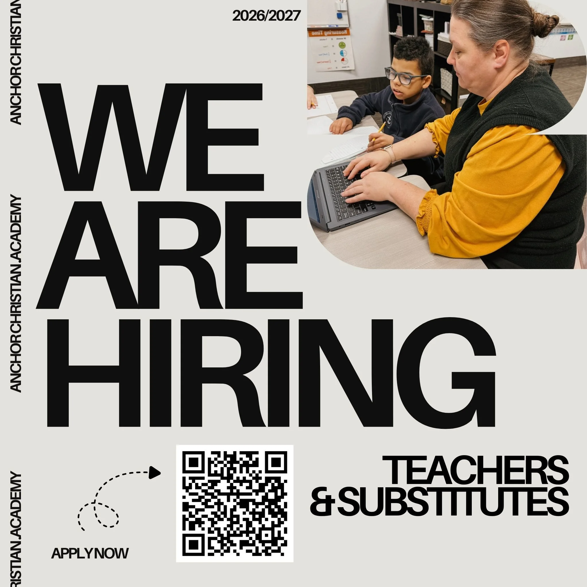 Pssst... WE ARE HIRING! 🙌🎉

We are so excited to announce we are now accepting applications for the 2026/2027 academic year!

Candidates must meet the following criteria:
🏹 Pass a FBI/BCI Background Check
🏹 Possess a Bachelor's Degree

Visit anch