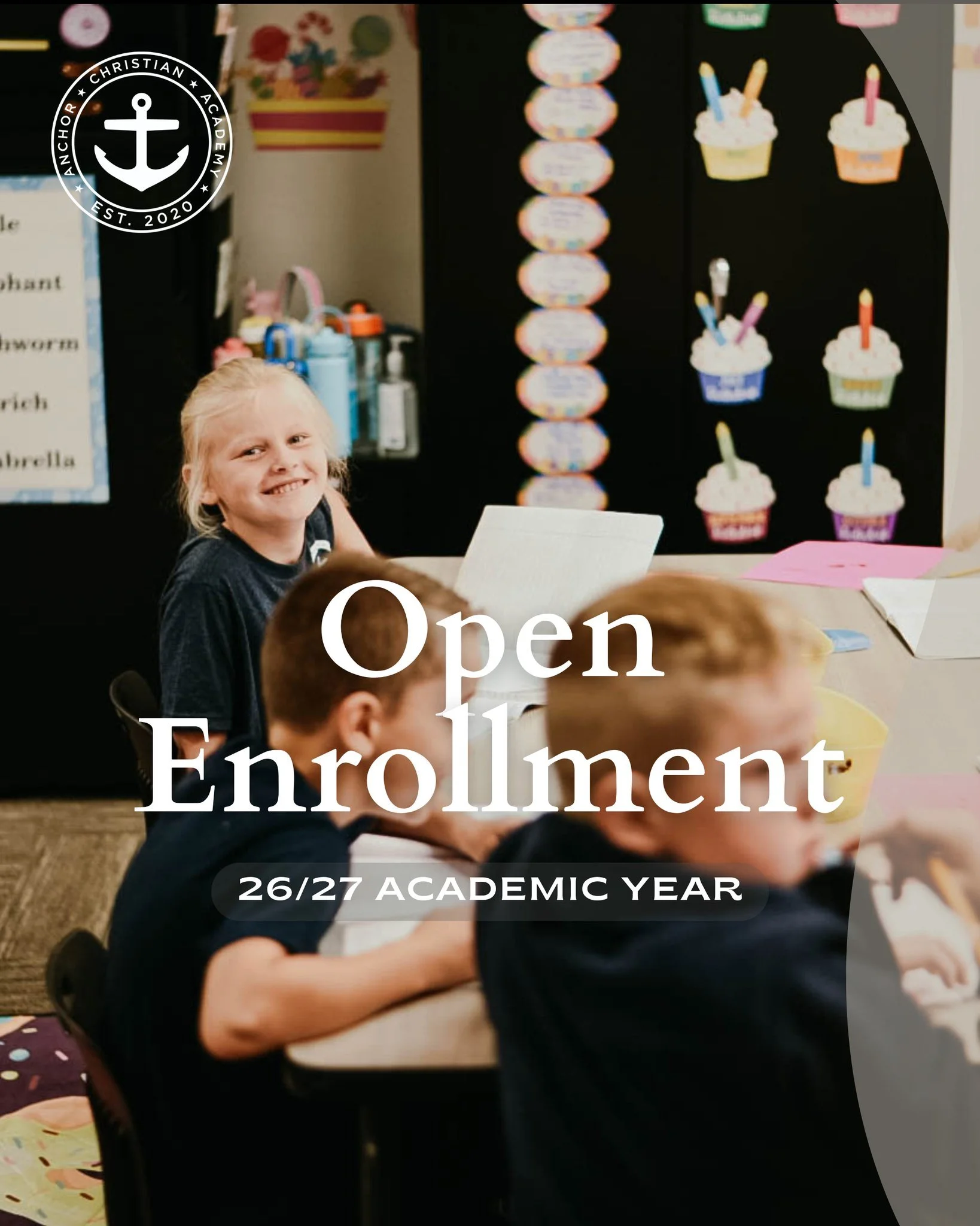 🎉 We have exciting NEWS...

Enrollment is now OPEN for the 2026/2027 academic year!! 🙌👏

Visit anchorchristian.academy/enrollment-process to download an application.