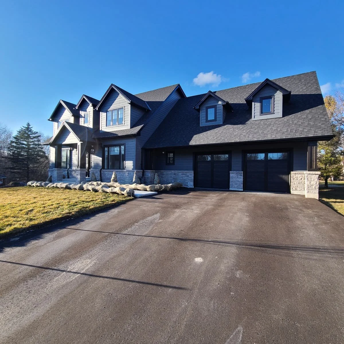 new custom two storey cape cod style home