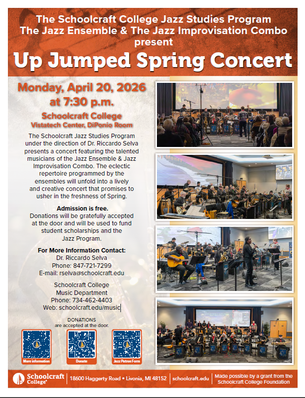 Up Jumped Spring Concert - Schoolcraft College Jazz
