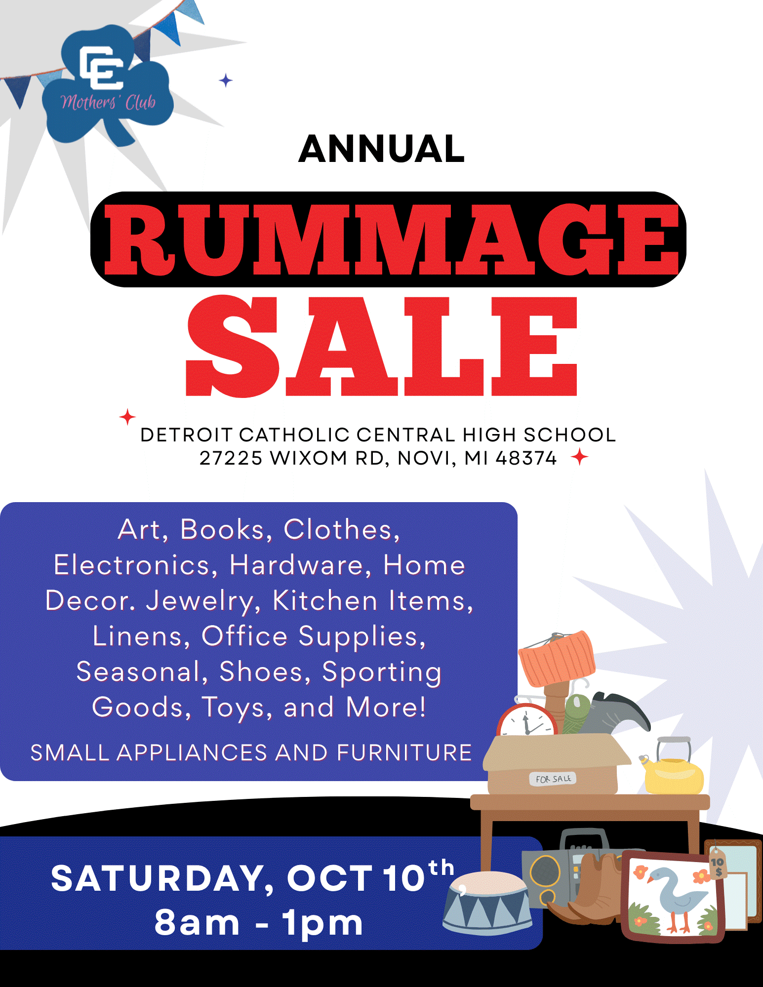 Annual Rummage Sale - Catholic Central Mother's Club - Wixom