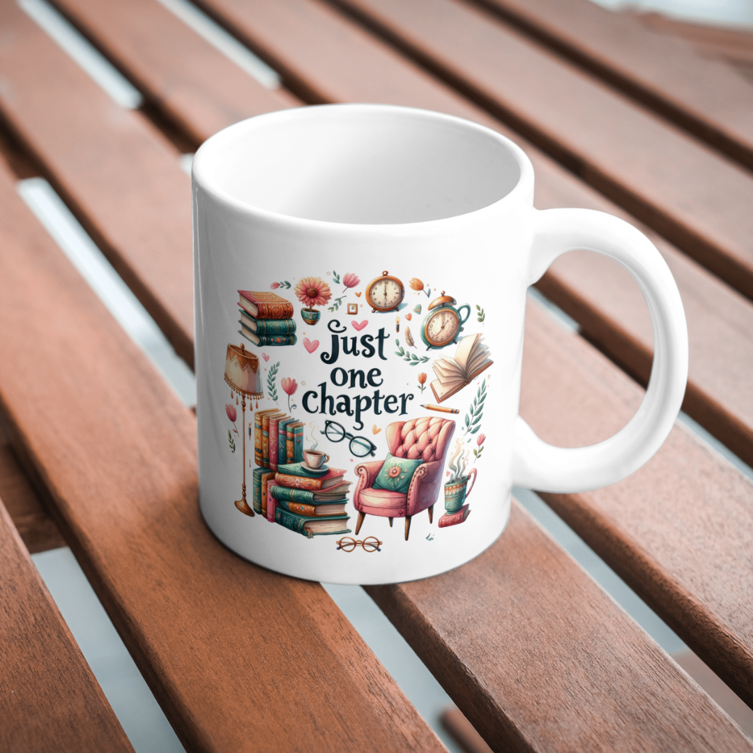 'Just One Chapter' Printed Mug