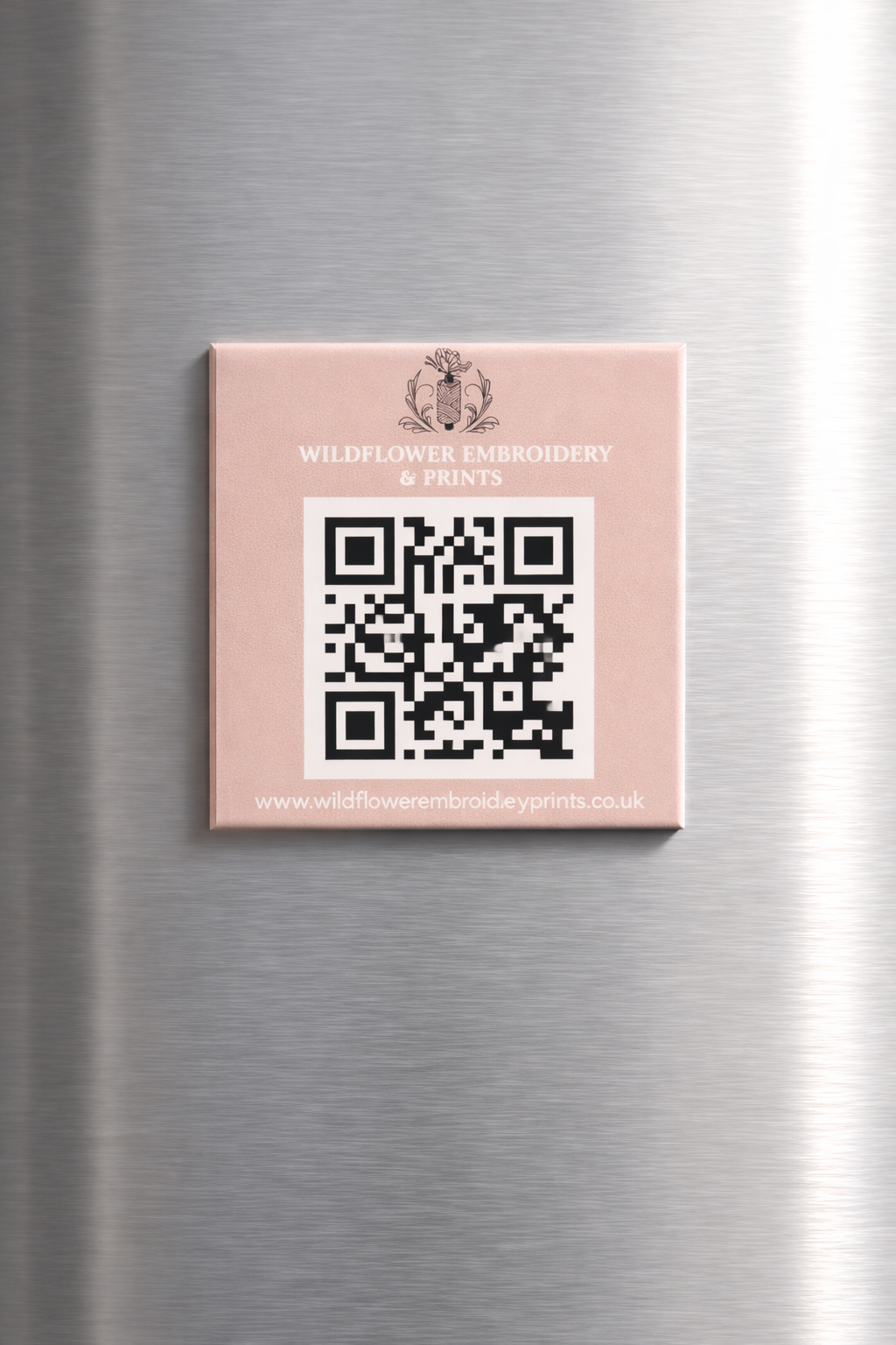 Personalised Business Logo QR Code 2 x 2" Photo Magnets