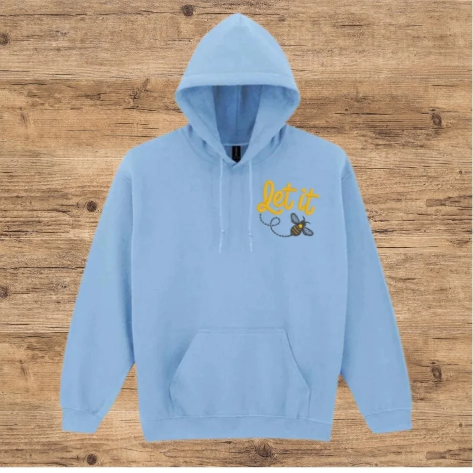 Adult 'Let it Bee' Design Hoodie/Sweatshirt - Various Colour Options
