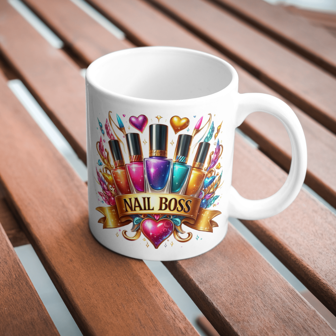 'Nail Boss' Printed Mug