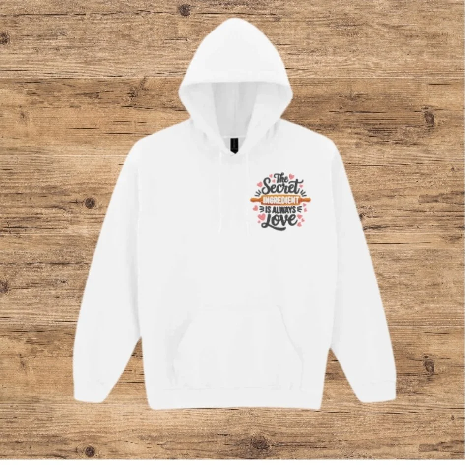 Adult 'Secret Ingredient is love' Design Hoodie/Sweatshirt - Various Colour Options