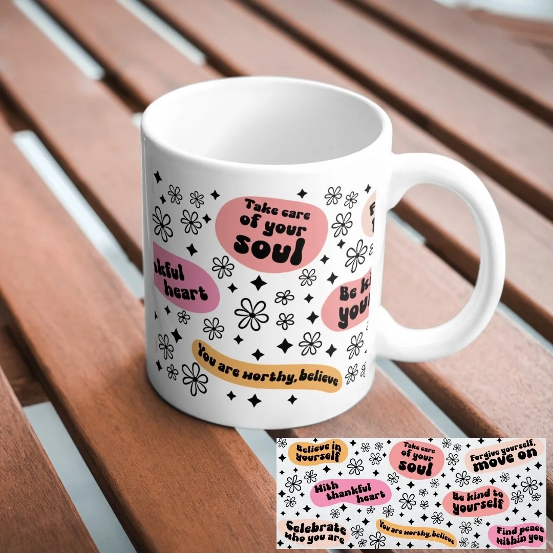 Mental Health Reminders Printed Mug
