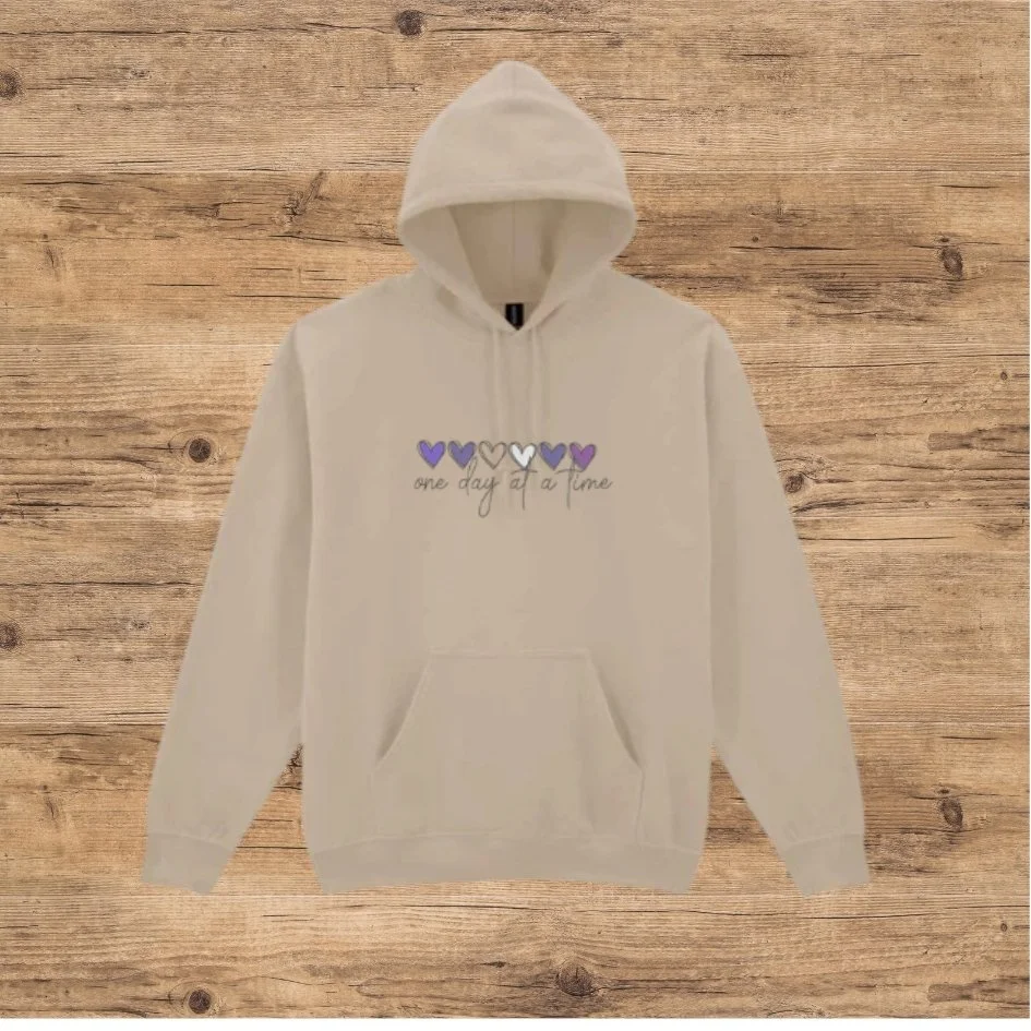 Adult  'One Day at a Time'  Design Hoodie/Sweatshirt - Various Colour Options