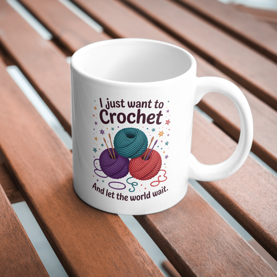 'Crochet' Printed Mug