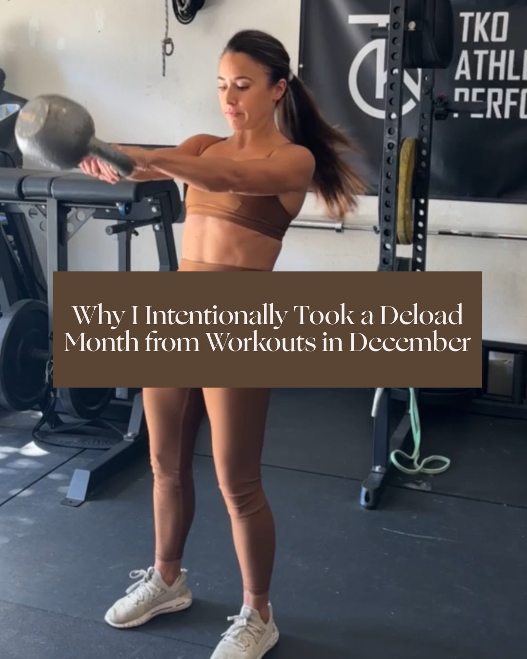 I took a deload from workouts in December, and you all asked to learn more so here we go!! 

If there&rsquo;s one thing I&rsquo;ve learned about myself the hard way, it&rsquo;s that my body does not do well when I push through warning signs. I spent 