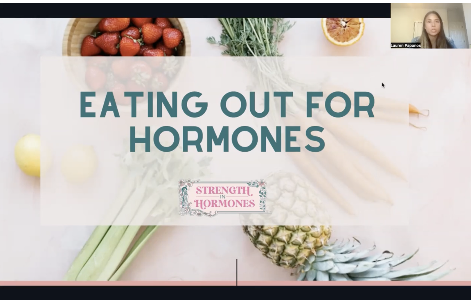 Eating Out for Hormones Training