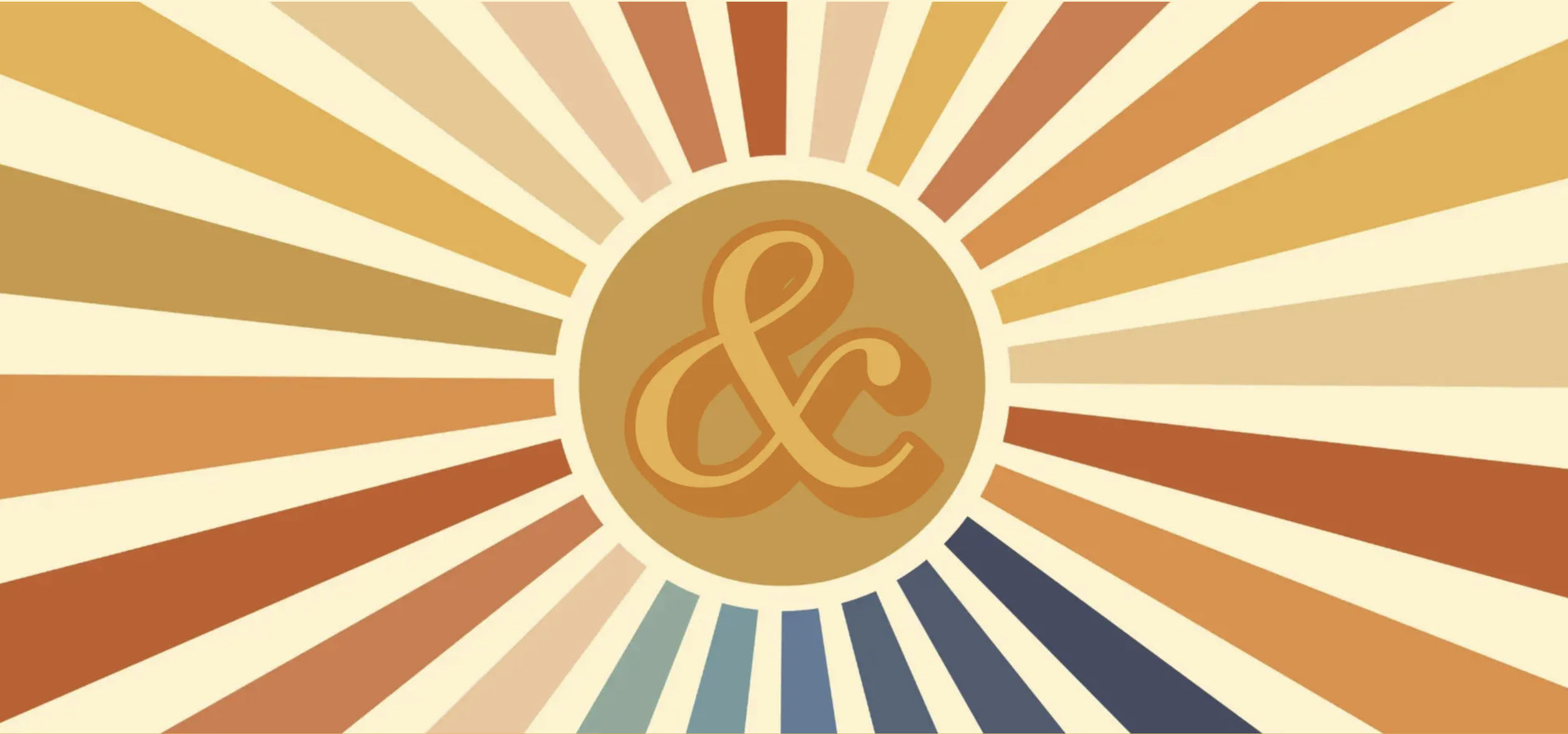 The Ampersand Initiative colorful sunshine logo