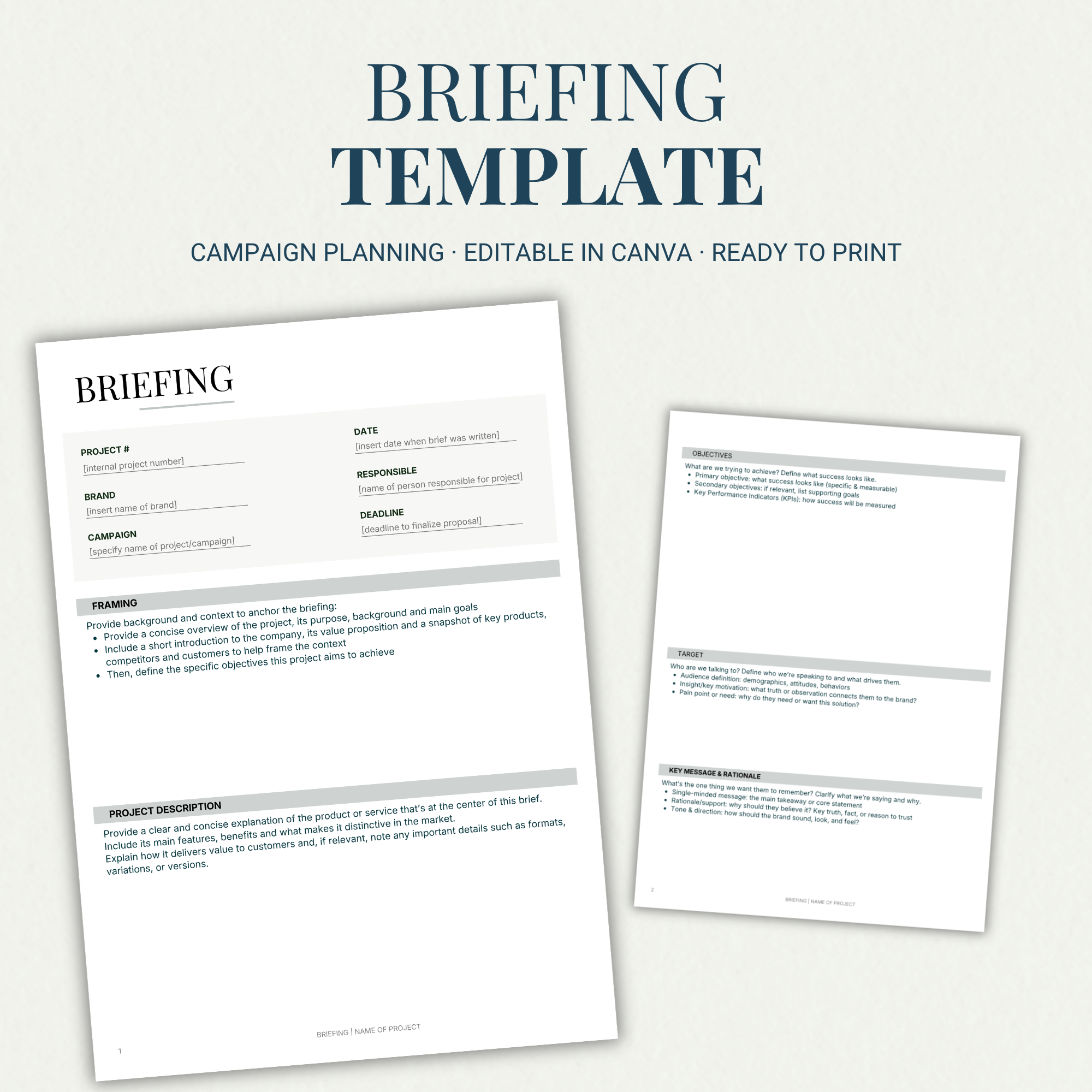 Template | Briefing