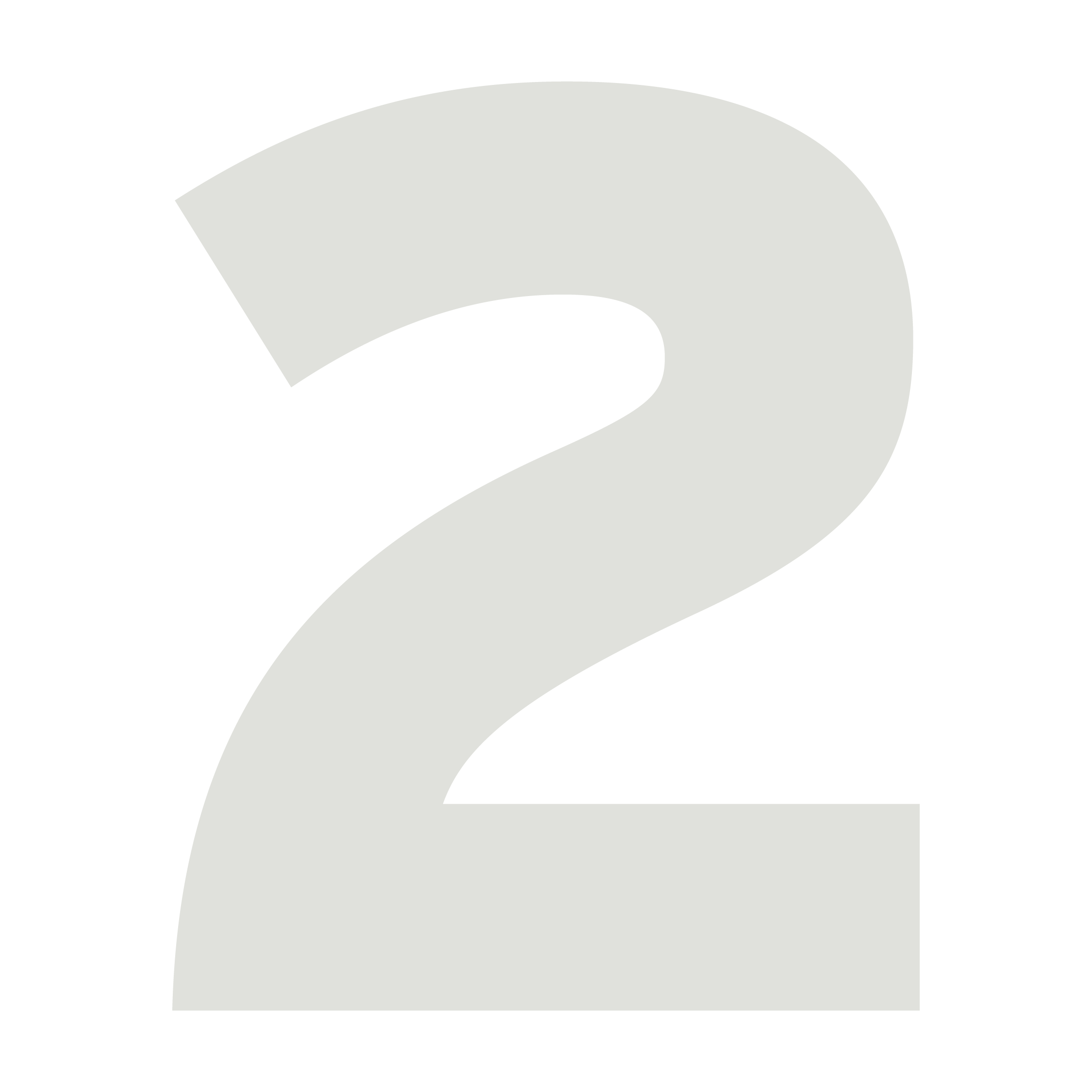 A large letter numbers displaying the digit 2 in a minimalist, modern style.