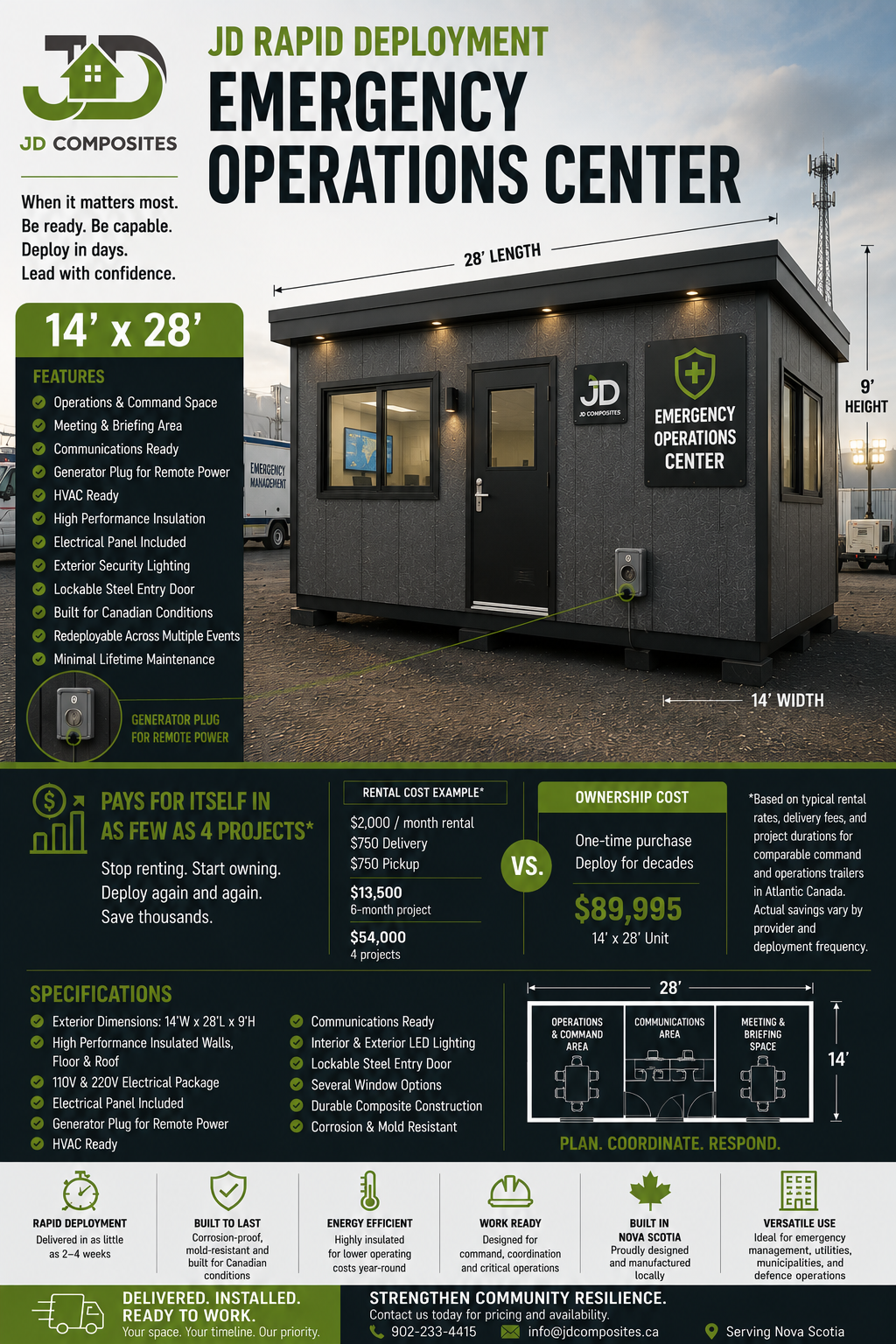 JD Rapid Deployment Emergency Operations Center™