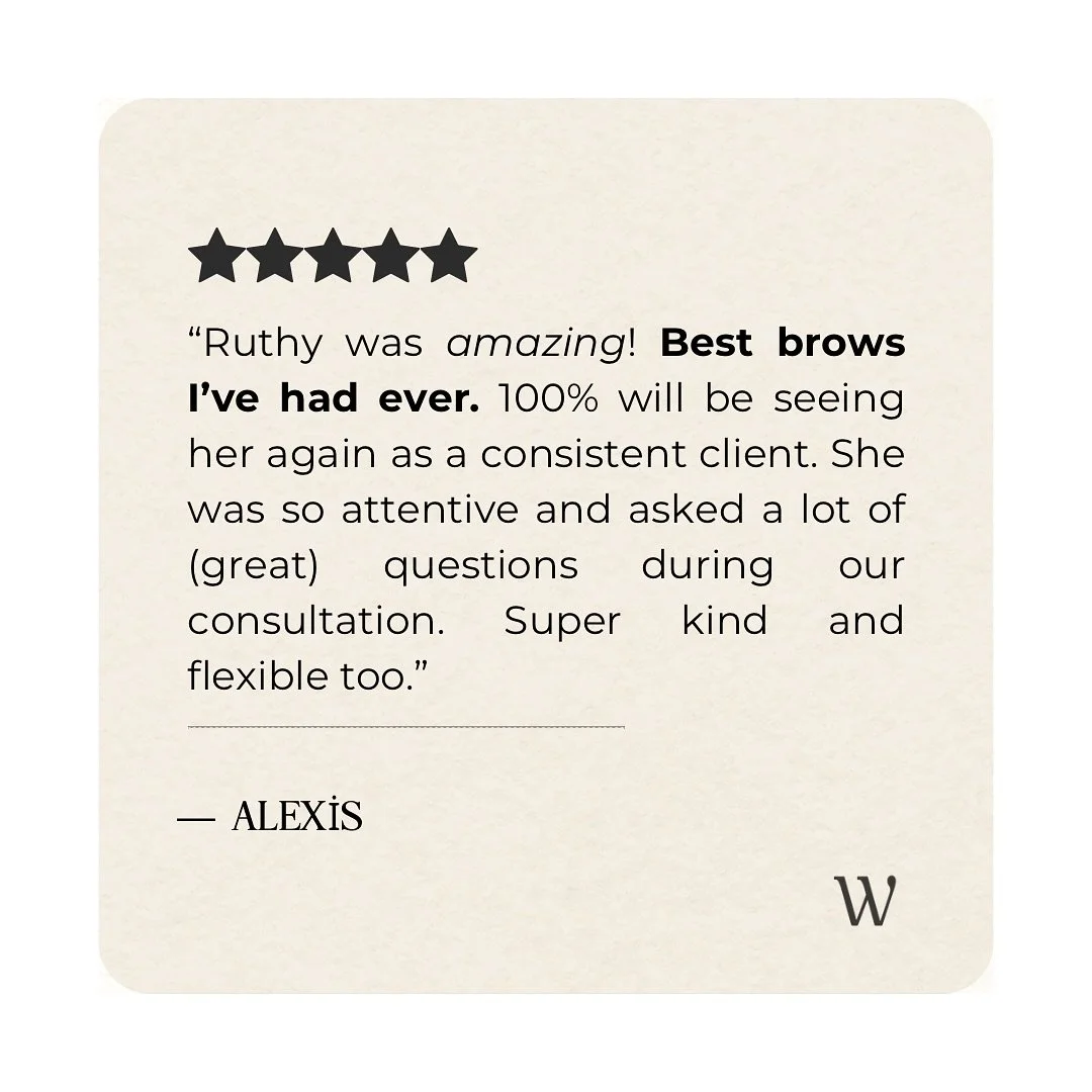 We love hearing how much you love your brows 💕 Every visit at Willow is meant to be calm, detailed, and customized for you. Thank you for sharing your experience with us. 🤍🤍