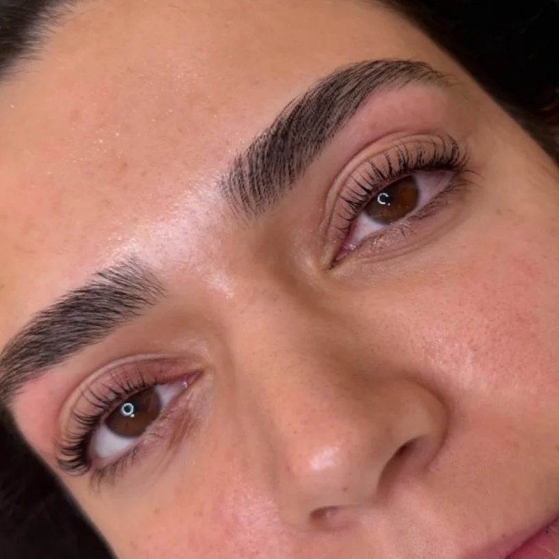 Lash Lift + Brow Shaping by @ruthy.willowbrowslv 😍